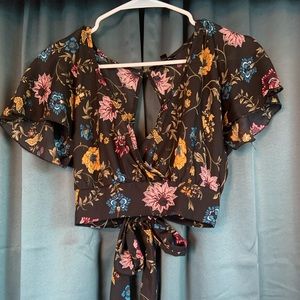 Backless Floral Crop Too